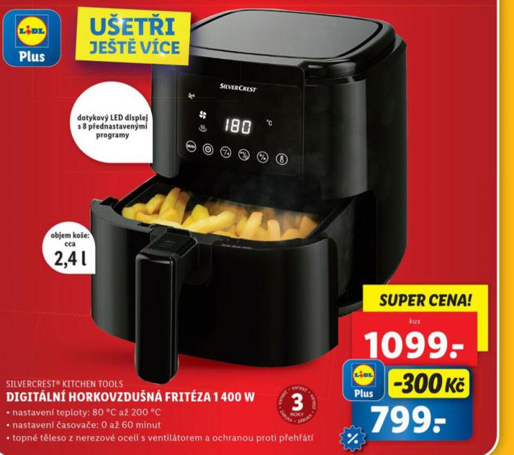 DIGITLN HORKOVZDUN FRITZA 1400 W