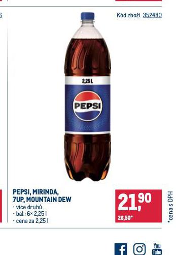 PEPSI, MIRINDA, 7UP, MOUNTAIN DEW