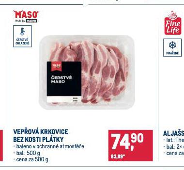VEPOV KRKOVICE BEZ KOSTI PLTKY