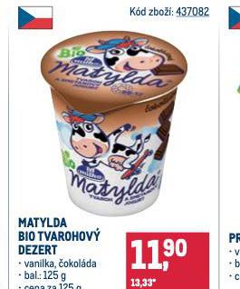MATYLDA BIO TVAROHOV DEZERT