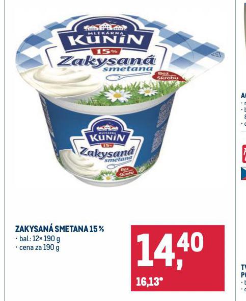 ZAKYSAN SMETANA 15%