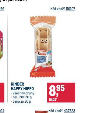 KINDER HAPPY HIPPO