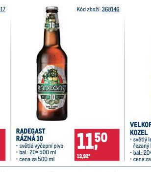 PIVO RADEGAST RZN 10