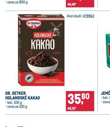 DR. OETKER HOLANDSK KAKAO