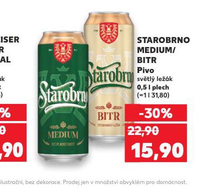 PIVO STAROBRNO MEDIUM / BITR