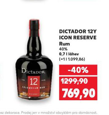 DICTADOR 12Y ICON RESERVE RUM