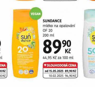 SUNDANCE MLKO NA OPALOVN OF 20