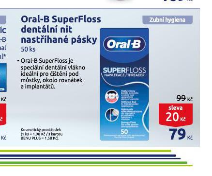 ORAL-B SUPERFLOSS DENTLN NIT NASTHAN PSKY