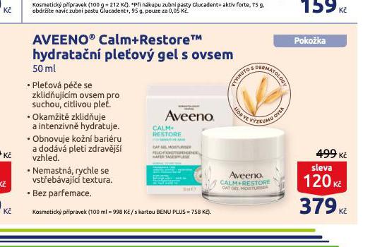 AVEENO CALM+RESTORE HYDRATAN PLEOV GEL S OVSEM
