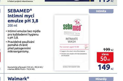SEBAMED INTIMN MYC EMULZE PH 3,8