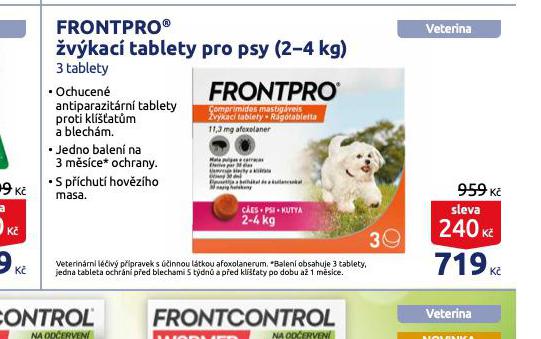 FRONTPRO VKAC TABLETY PRO PSY 2-4 KG
