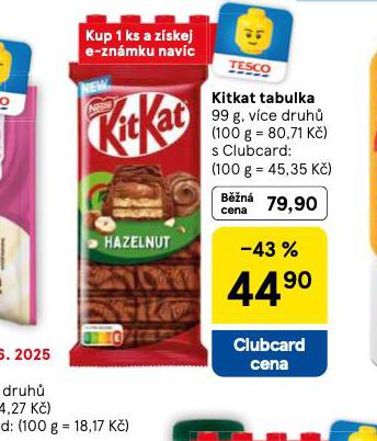 KITKAT TABULKA