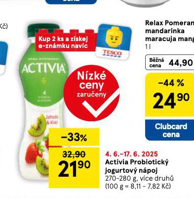 ACTIVIA PROBIOTICK JOGURTOV NPOJ