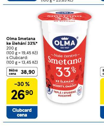 OLMA SMETANA KE LEHN 33%