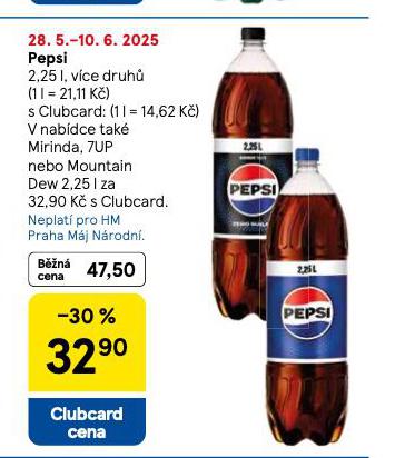 PEPSI, MIRINDA, 7UP, MOUNTAIN DEW