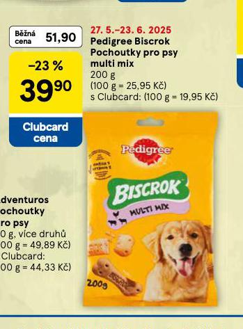 PEDIGREE BISCROK POCHOUTKA PRO PSY MUPTI MIX