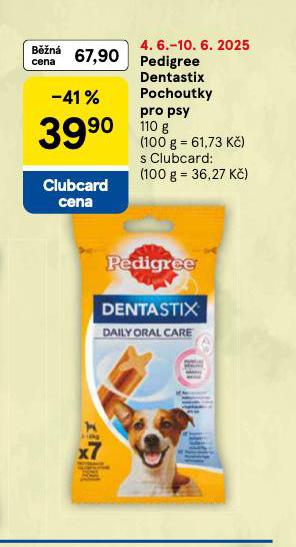 PEDIGREE DENTASTIX POCHOUTKY PRO PSY