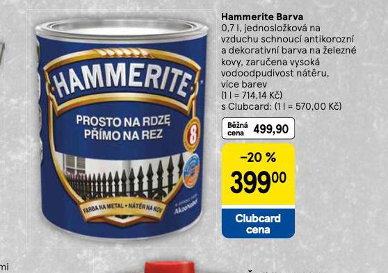 HAMMERITE BARVA