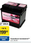 POWERBOOST AUTOBATERIE 45  Ah