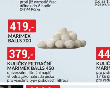 KULIKY FILTRAN MARIMEX BALLS