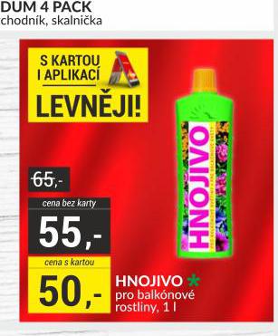HNOJIVO NA BALKONOV ROSTLINY