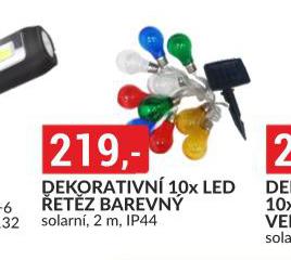 DEKORATIVN 10x LED ETZ BAREVN