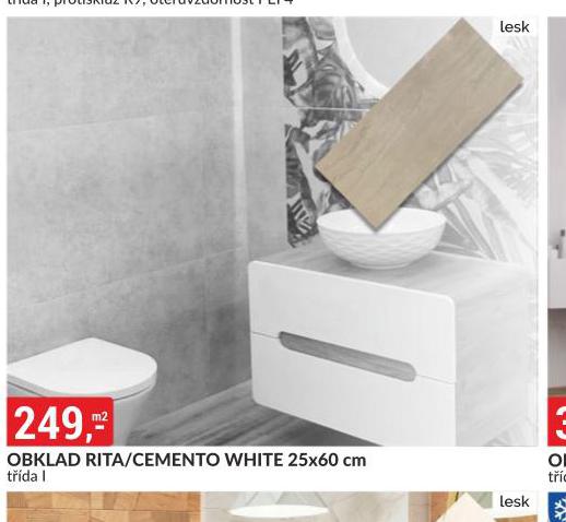 OBKLAD RITA / CEMENTO WHITE