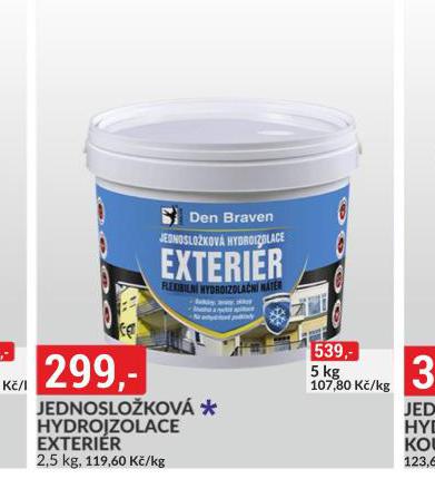 JEDNOSLOKOV HYDROIZOLACE EXTERIR