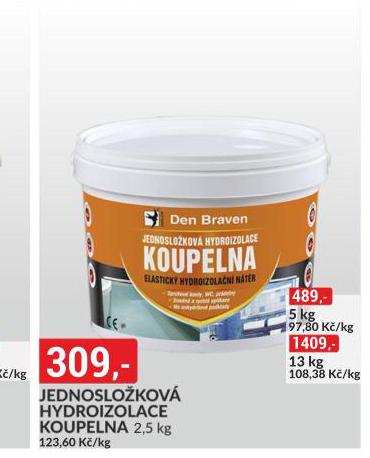 JEDNOSLOKOV HYDROIZOLACE KOUPELNA