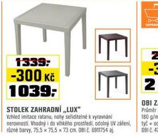 STOLEK ZAHRADN