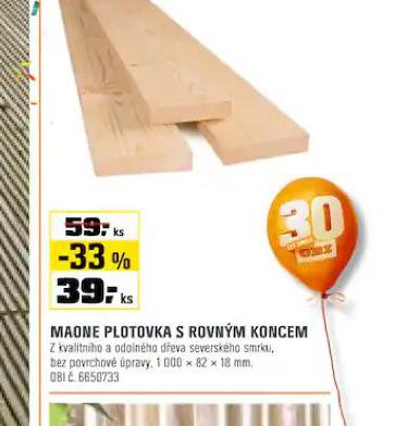 MAONE PLOTOVKA S ROVNM KONCEM