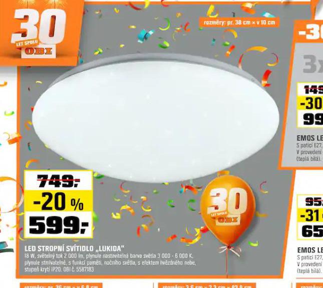 LED STROPN SVTIDLO