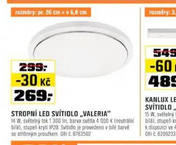 STROPN LED SVTIDLO