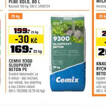CEMIX 9300 SLOUPKOV BETON PE