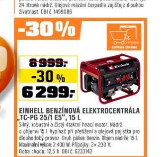 EINHELL BENZNOV ELEKTROCENTRLA