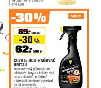COYOTE ODSTRAOVA HMYZU
