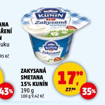 KUNN ZAKYSAN SMETANA 15%