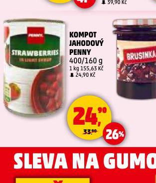 KOMPOT JAHODOV PENNY