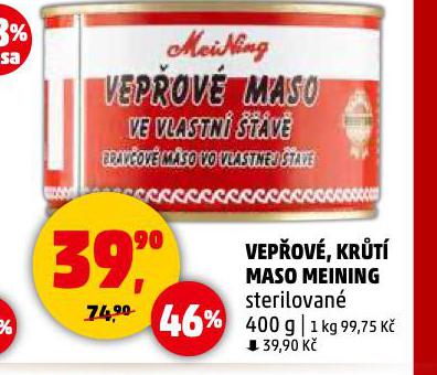 VEPOV, KRT MASO MEINING