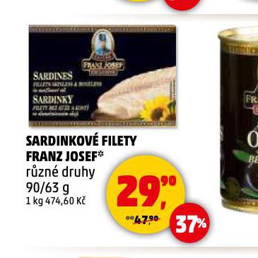 SARDINKOV FILETY FRANZ JOSEF