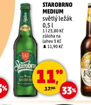 PIVO STAROBRNO MEDIUM