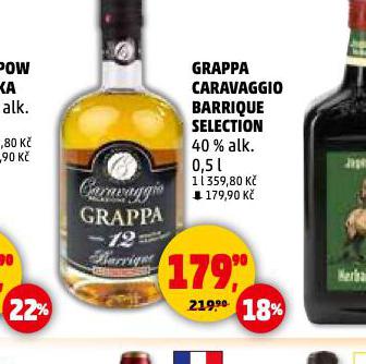 GRAPPA CARAVAGGIO BARRIQUE SELECTION