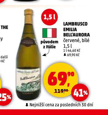 LAMBRUSCO EMILIA BELLAURORA