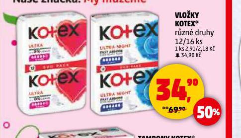 KOTEX VLOKY