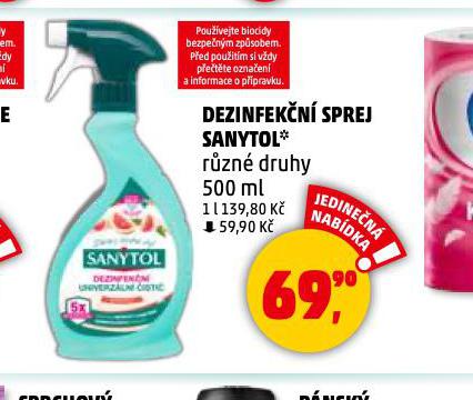 SANYTOL DEZINFEKN SPREJ