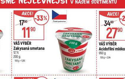 ZAKYSAN SMETANA 12%