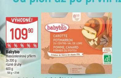 BABYBIO MASOZELENINOV PKRM