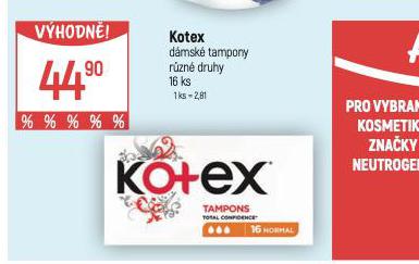 KOTEX DMSK TAMPONY
