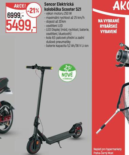 SENCOR ELEKTRICK KOLOB̎KA SCOOTER S21