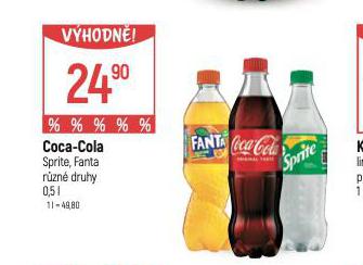 COCA COLA, FANTA, SPRITE